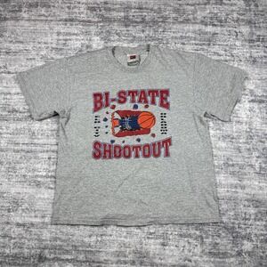 Vintage Y2K Silver Tag Nike Team Elk City Bi State Shootout Shirt Sz M Swoosh